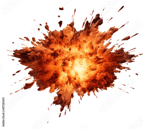 Abstract explosion isolated 3d illustration. © Pro Hi-Res