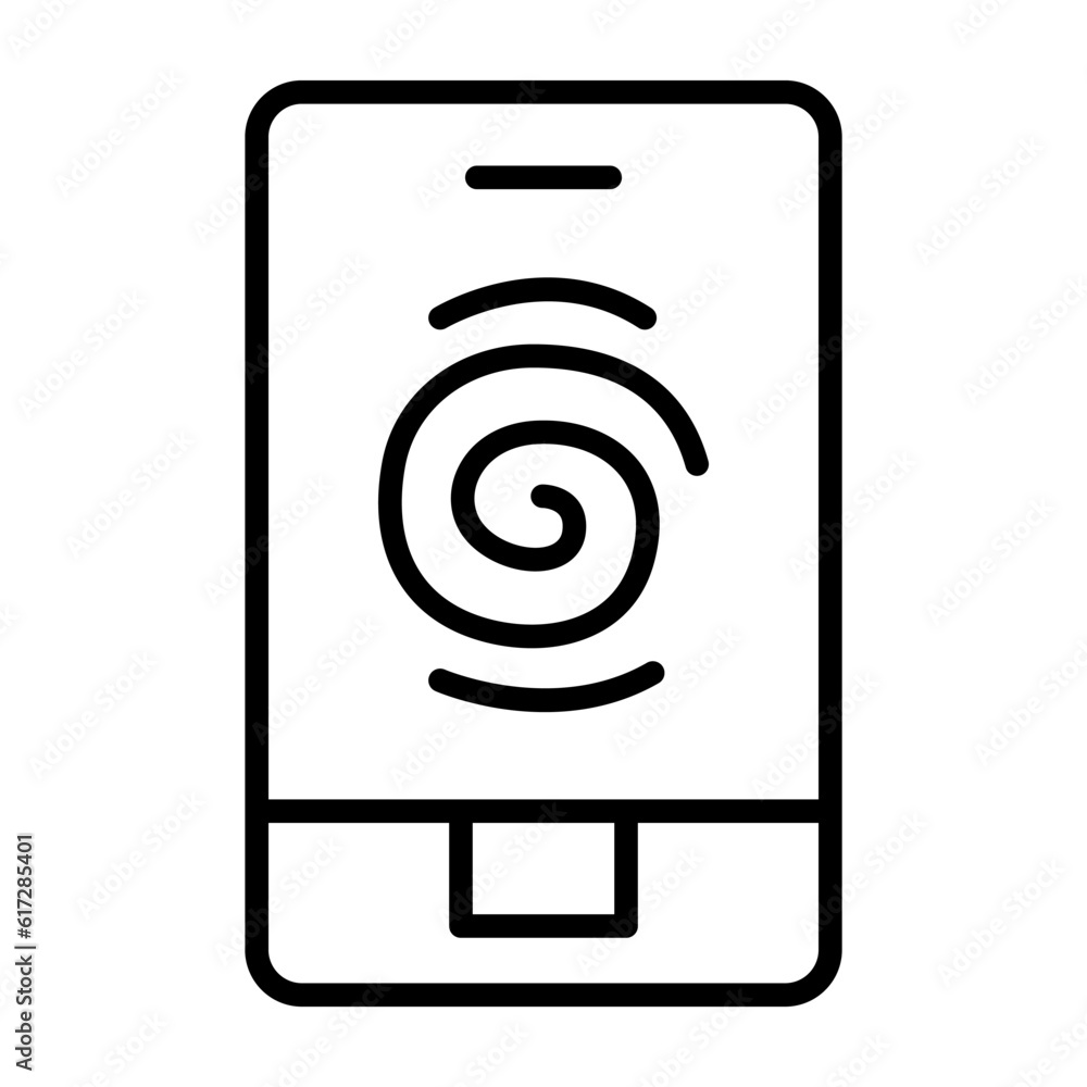Fingerprint scanner icon Fingerprint scanner icon