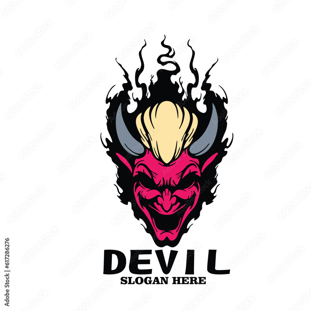 Design logo icon mascot character devil