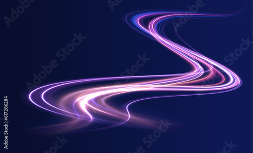 Obraz na płótnie Vector swirl trail effect