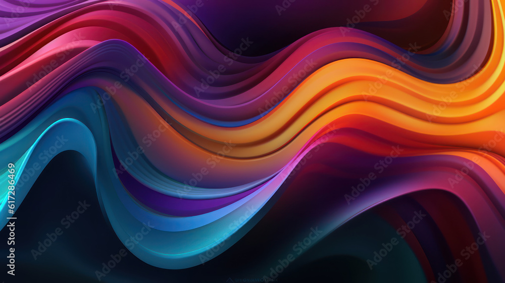 Dark colorful wave background. Dark colorful wave background.