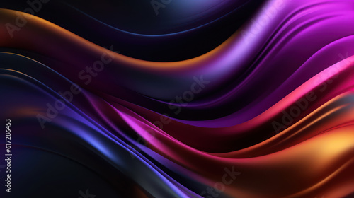 Dark colorful wave background. 