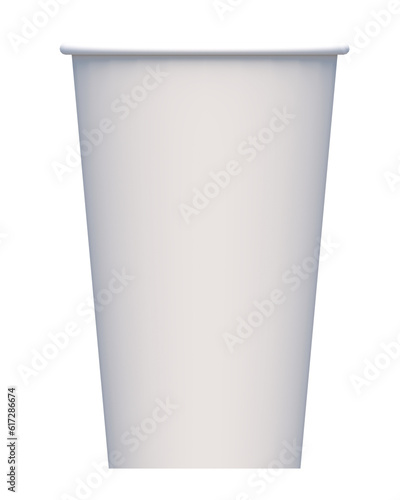 white paper cup