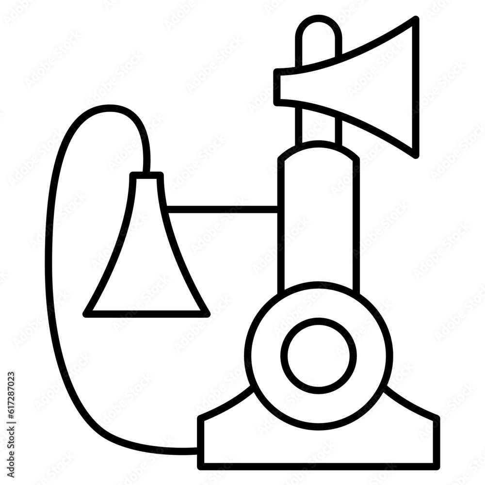 Obraz premium Vintage telephone icon