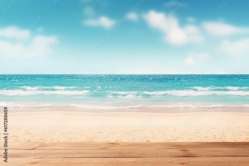 Obraz premium Beach landscape. Generate Ai
