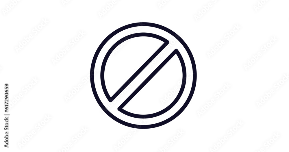 no waiting sign icon. Thin line no waiting sign icon from traffic signs collection. Outline vector isolated on white background. Editable no waiting sign symbol can be used web and mobile no waiting sign icon. Thin line no waiting sign icon from traffic signs collection. Outline vector isolated on white background. Editable no waiting sign symbol can be used web and mobile