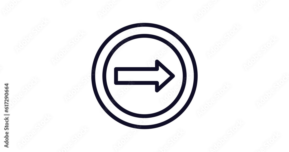 one way sign icon. Thin line one way sign icon from traffic signs collection. Outline vector isolated on white background. Editable one way sign symbol can be used web and mobile one way sign icon. Thin line one way sign icon from traffic signs collection. Outline vector isolated on white background. Editable one way sign symbol can be used web and mobile