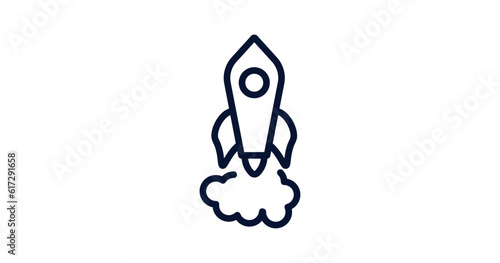 startup icon. Thin line startup icon from strategy collection. Outline vector isolated on white background. Editable startup symbol can be used web and mobile