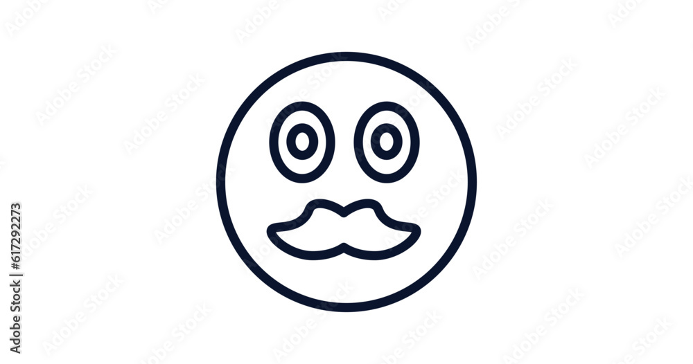 hipster smile icon. Thin line hipster smile icon from people collection. Outline vector isolated on white background. Editable hipster smile symbol can be used web and mobile hipster smile icon. Thin line hipster smile icon from people collection. Outline vector isolated on white background. Editable hipster smile symbol can be used web and mobile