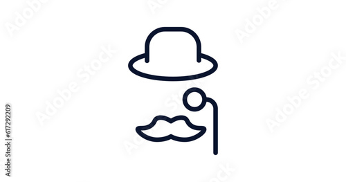 sir icon. Thin line sir icon from people collection. Outline vector isolated on white background. Editable sir symbol can be used web and mobile