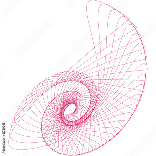 pink fan isolated on white background