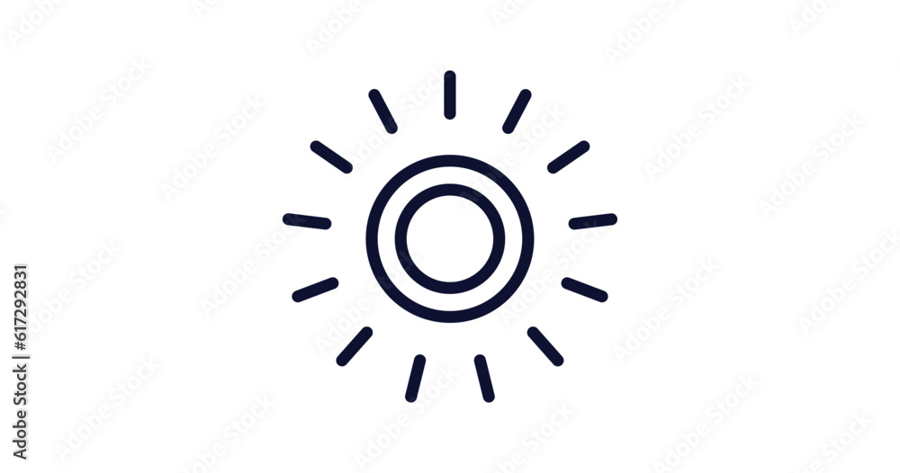 sol icon. Thin line sol icon from nature collection. Outline vector isolated on white background. Editable sol symbol can be used web and mobile sol icon. Thin line sol icon from nature collection. Outline vector isolated on white background. Editable sol symbol can be used web and mobile