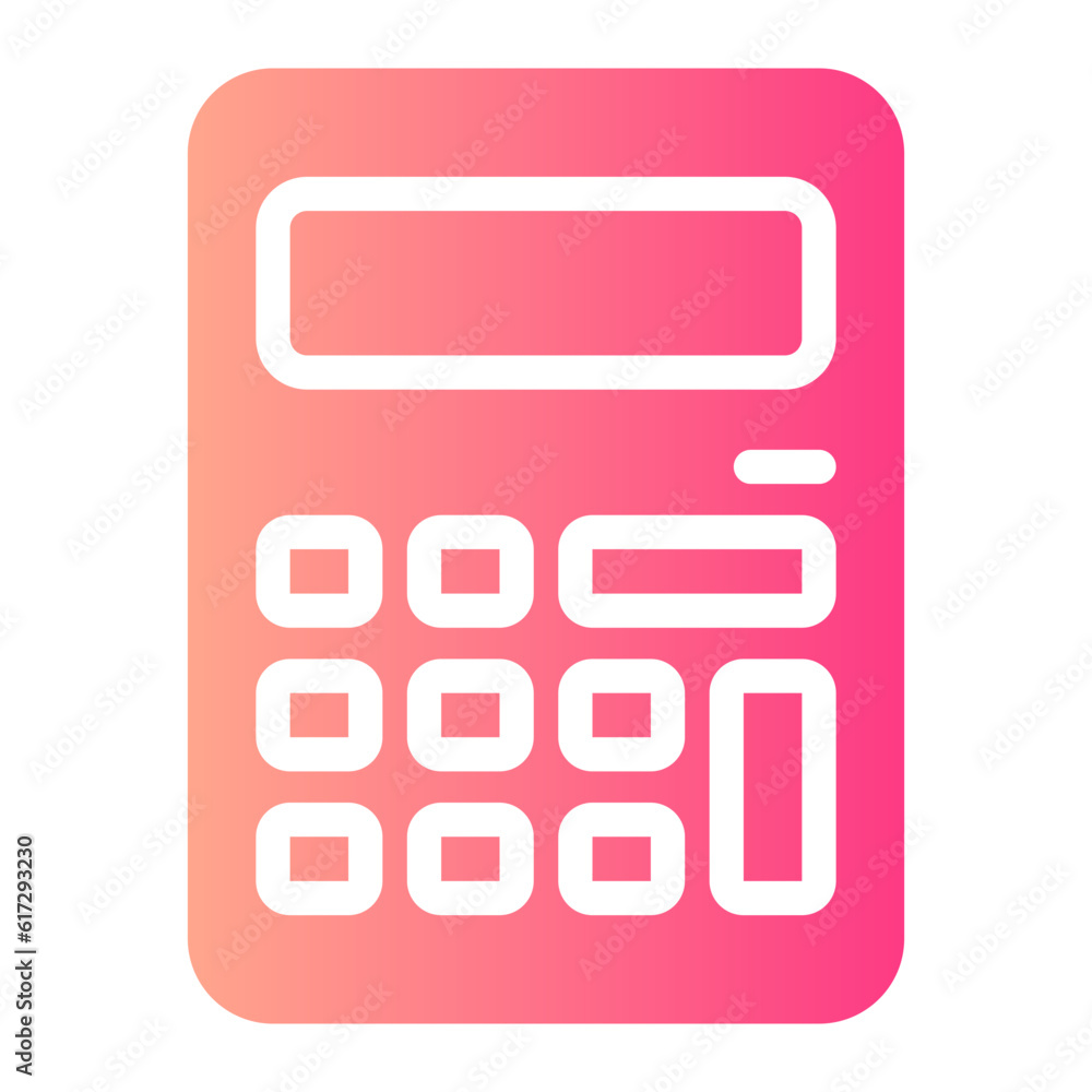 calculator gradient icon calculator gradient icon