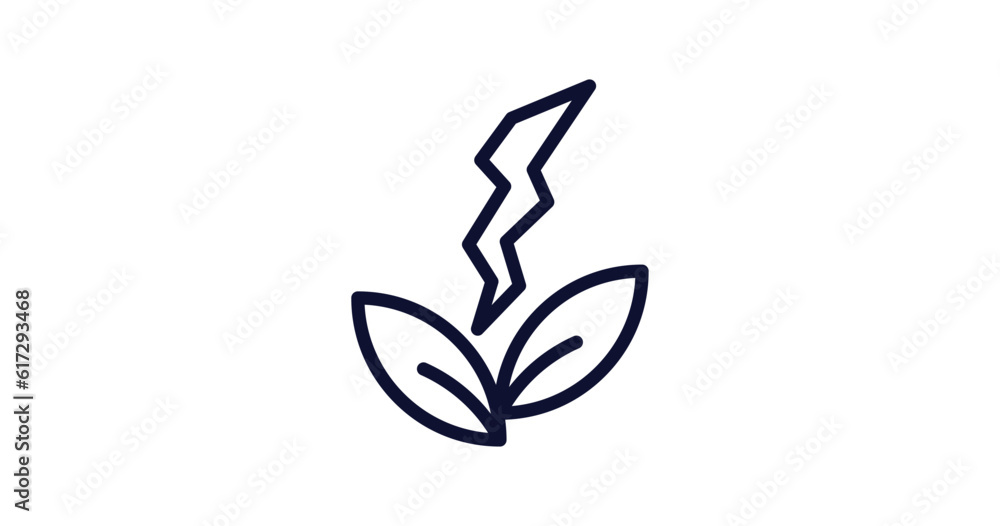 natural energy icon. Thin line natural energy icon from nature collection. Outline vector isolated on white background. Editable natural energy symbol can be used web and mobile natural energy icon. Thin line natural energy icon from nature collection. Outline vector isolated on white background. Editable natural energy symbol can be used web and mobile