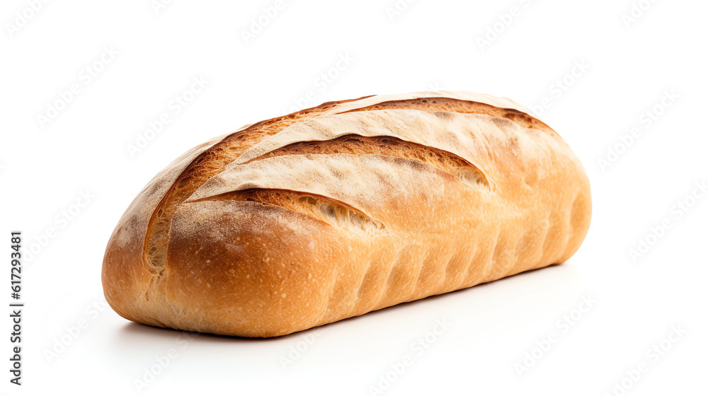 Bread on a white background
