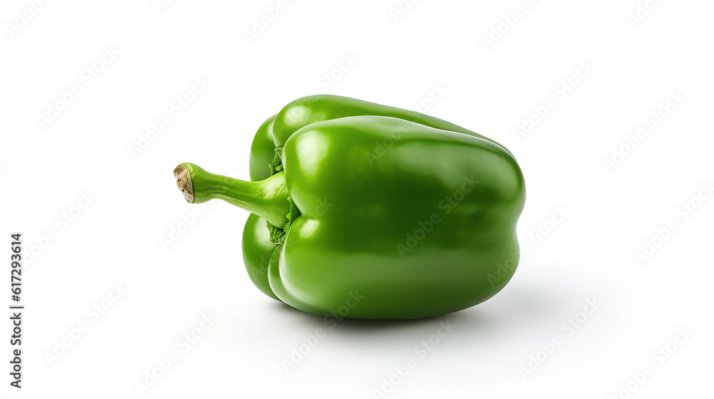 Green peppers on white background
Green peppers on white background