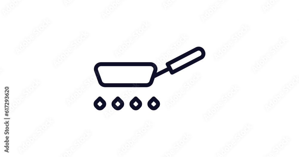 pan icon. Thin line pan icon from kitchen collection. Outline vector isolated on white background. Editable pan symbol can be used web and mobile pan icon. Thin line pan icon from kitchen collection. Outline vector isolated on white background. Editable pan symbol can be used web and mobile