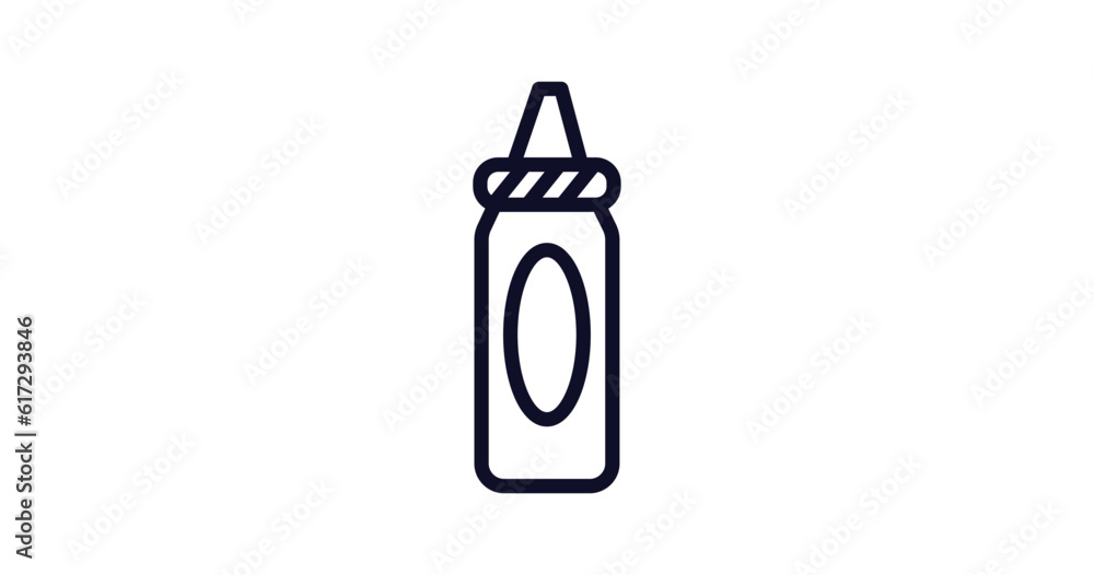 sauce icon. Thin line sauce icon from kitchen collection. Outline vector isolated on white background. Editable sauce symbol can be used web and mobile sauce icon. Thin line sauce icon from kitchen collection. Outline vector isolated on white background. Editable sauce symbol can be used web and mobile