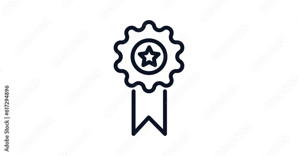 achievement icon. Thin line achievement icon from business and analytics collection. Outline vector isolated on white background. Editable achievement symbol can be used web and mobile achievement icon. Thin line achievement icon from business and analytics collection. Outline vector isolated on white background. Editable achievement symbol can be used web and mobile