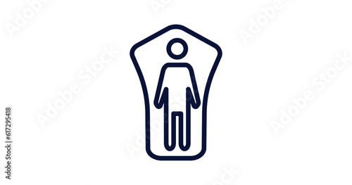 conscription icon. Thin line conscription icon from military and war and  collection. Outline vector isolated on white background. Editable conscription symbol can be used web and mobile
