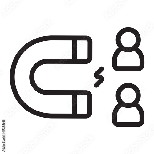 attraction line icon