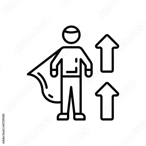 Empowerment icon in vector. Illustration
