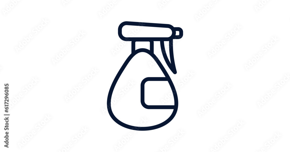 sprayer icon. Thin line sprayer icon from agriculture and farm collection. Outline vector isolated on white background. Editable sprayer symbol can be used web and mobile sprayer icon. Thin line sprayer icon from agriculture and farm collection. Outline vector isolated on white background. Editable sprayer symbol can be used web and mobile