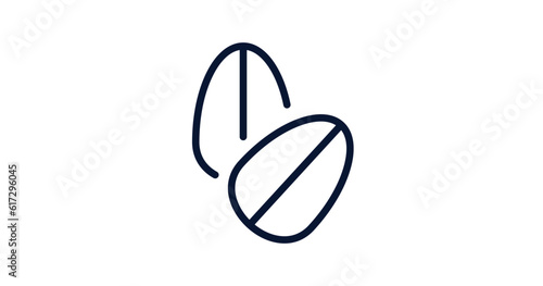oat icon. Thin line oat icon from agriculture and farm collection. Outline vector isolated on white background. Editable oat symbol can be used web and mobile