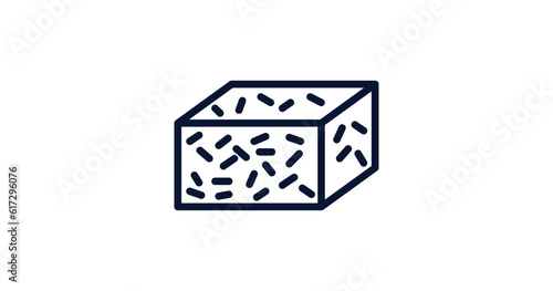 straw bale icon. Thin line straw bale icon from agriculture and farm collection. Outline vector isolated on white background. Editable straw bale symbol can be used web and mobile