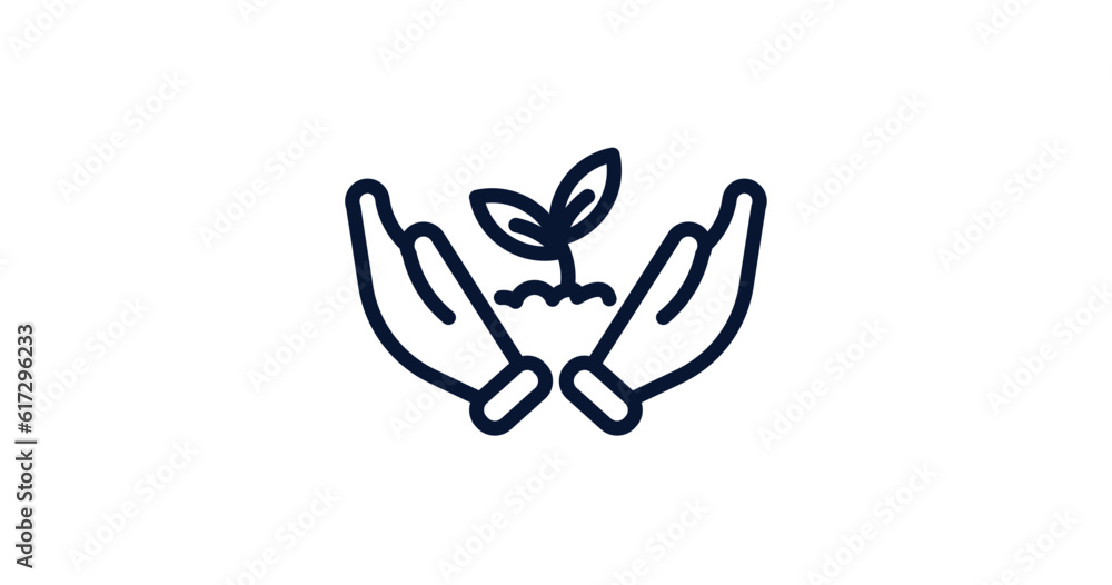 planting icon. Thin line planting icon from agriculture and farm collection. Outline vector isolated on white background. Editable planting symbol can be used web and mobile planting icon. Thin line planting icon from agriculture and farm collection. Outline vector isolated on white background. Editable planting symbol can be used web and mobile