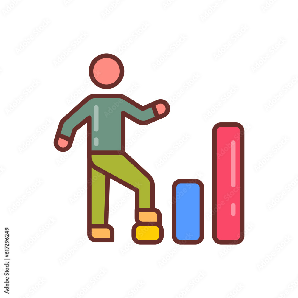 Personal Growth icon in vector. Illustration Personal Growth icon in vector. Illustration
