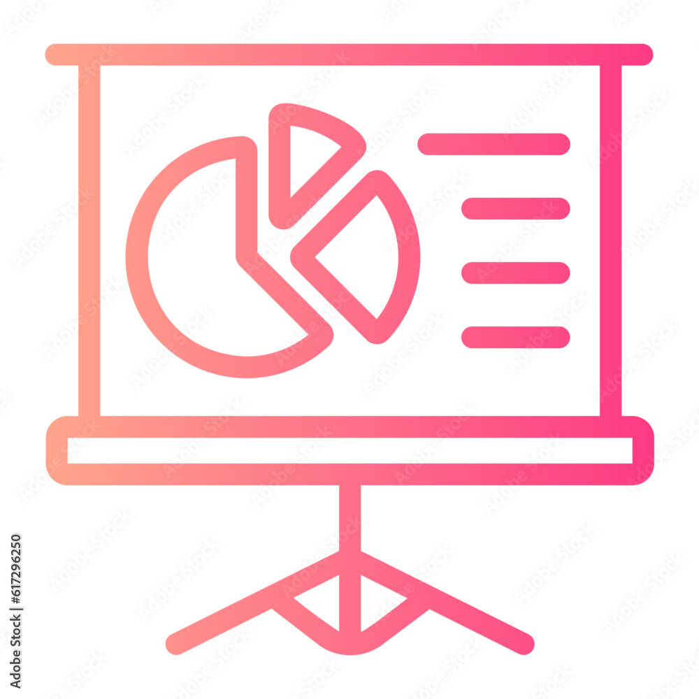 pie chart gradient icon pie chart gradient icon