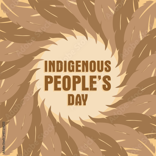 International Day of the World's Indigenous Peoples 9 August, Tribal Painting, modern background vector illustration
