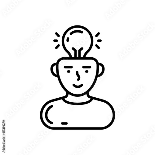 Inspiration icon in vector. Illustration
