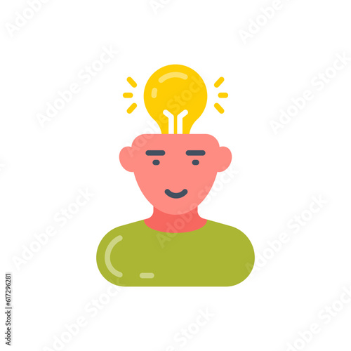 Inspiration icon in vector. Illustration
