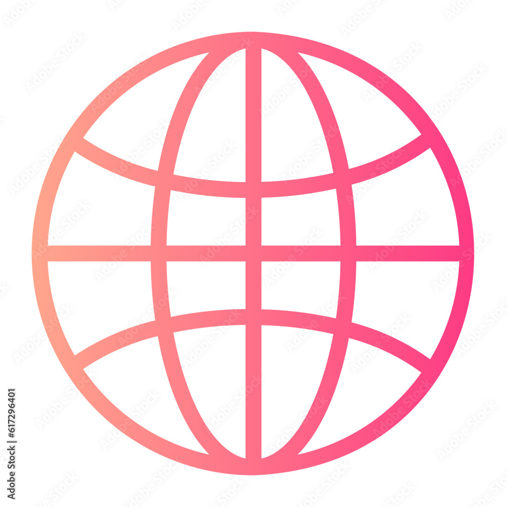 globe gradient icon