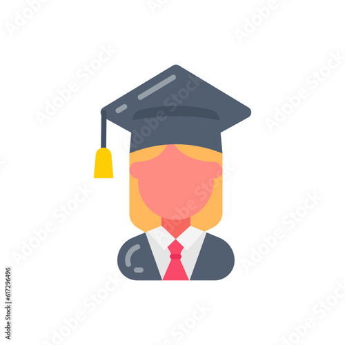 Student icon in vector. Illustration