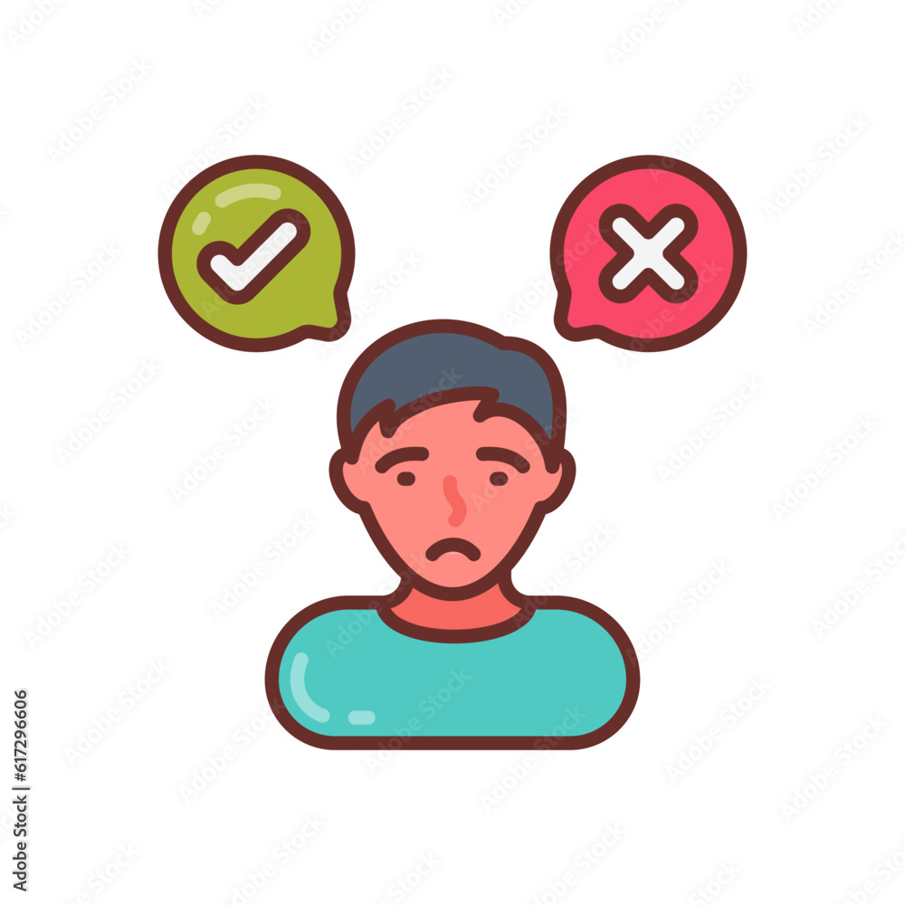Decision Making icon in vector. Illustration Decision Making icon in vector. Illustration