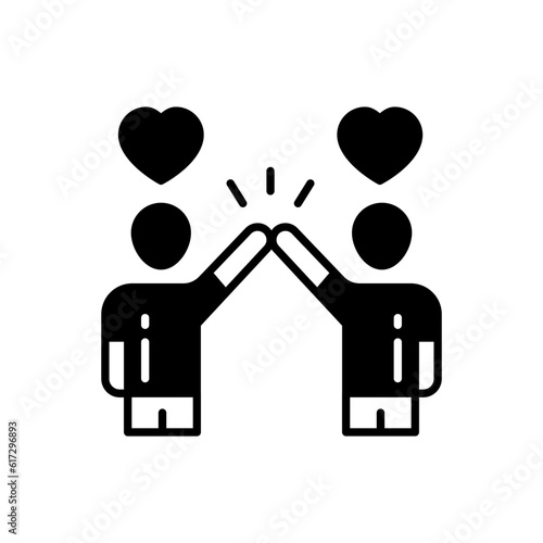 Relationship icon in vector. Illustration