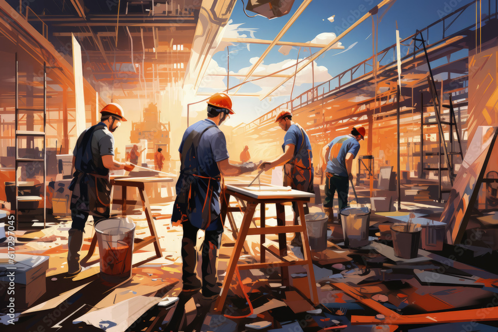 construction workers illustration