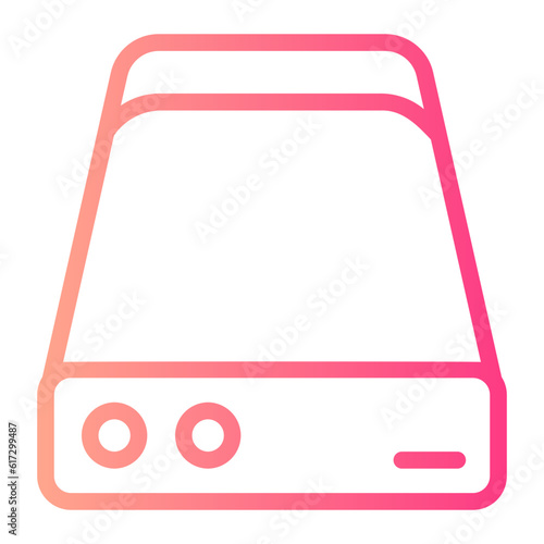 hard drive gradient icon