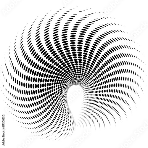 black and white spiral