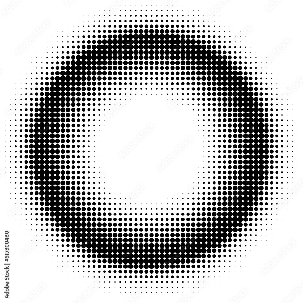 halftone circle background