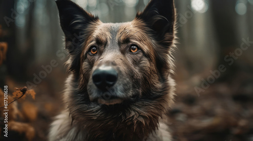 a happy dog ​​in nature © Martin