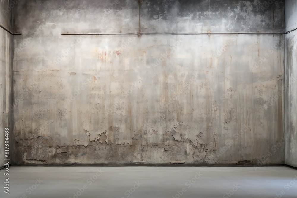 Front view, empty wall painted in cement backdrop for website slide slider design to show product Generative AI Front view, empty wall painted in cement backdrop for website slide slider design to show product Generative AI