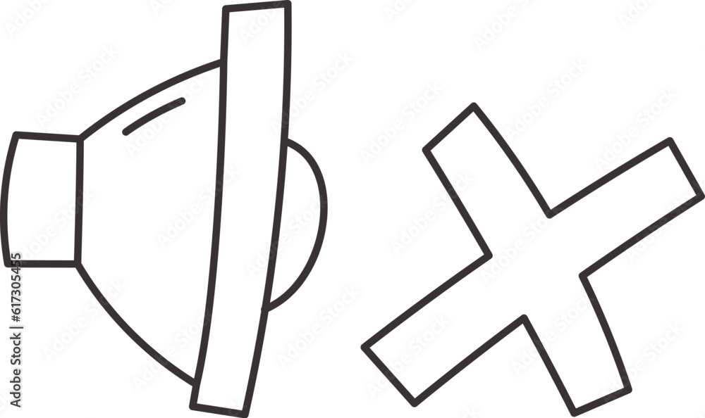 Mute Linear Icon Mute Linear Icon