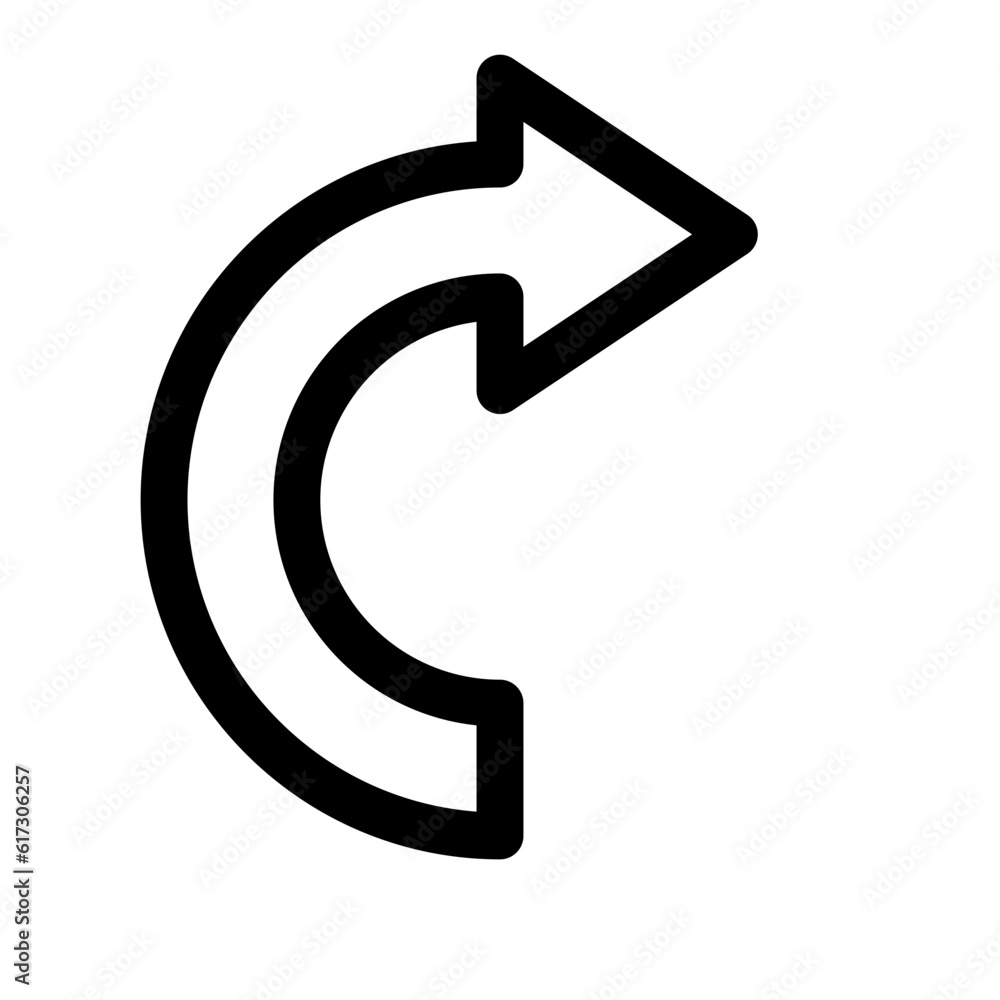 矢印を表すラインスタイルのアイコン 矢印を表すラインスタイルのアイコン