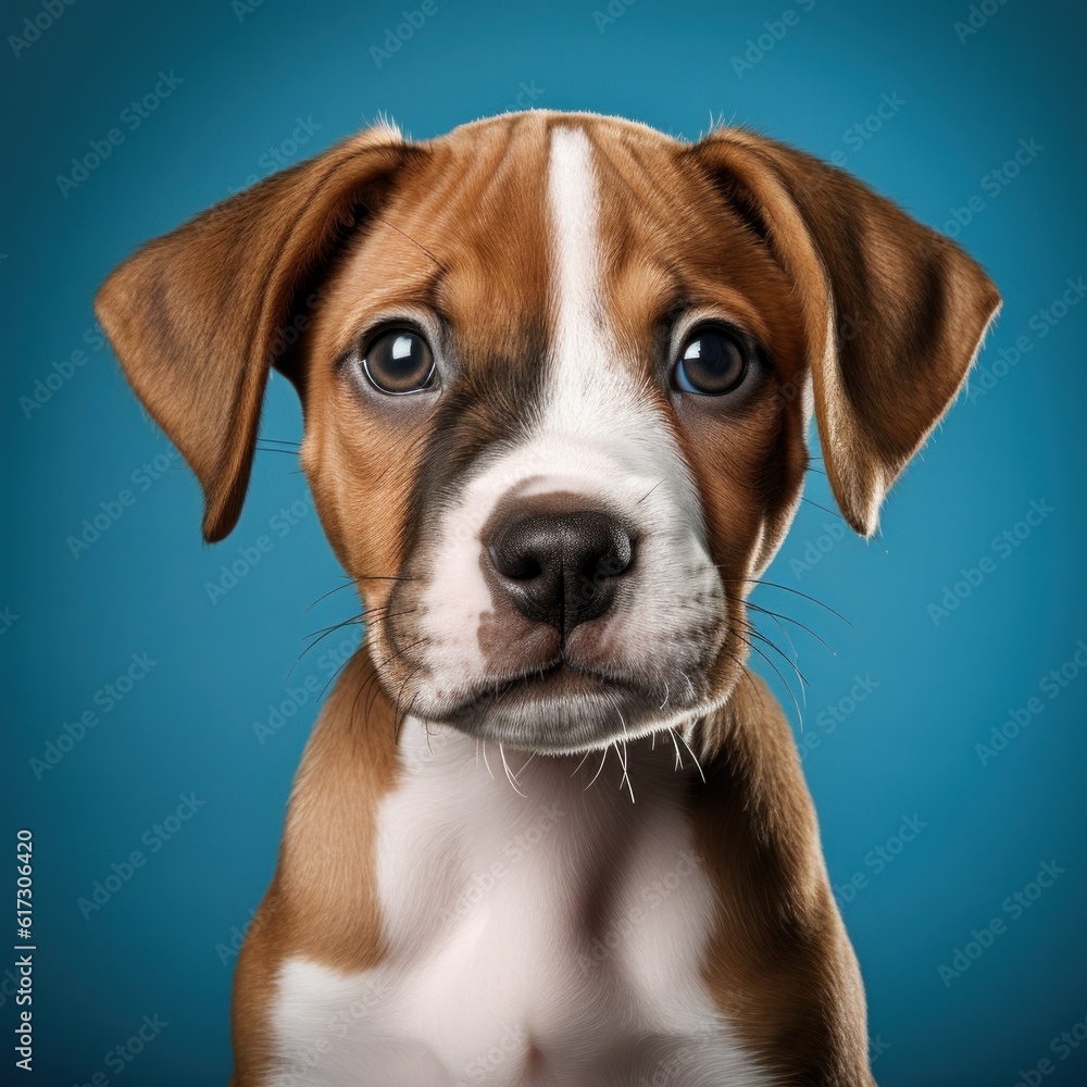 Adorable puppy solo portrait Adorable puppy solo portrait