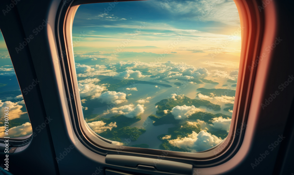 window view of an airplane window view of an airplane