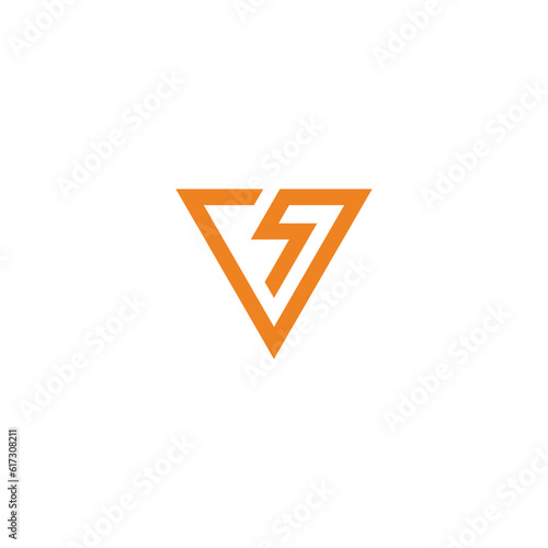letter v thunder triangle electric logo vector Free Download letter v thunder triangle electric logo vector - GFXLoad